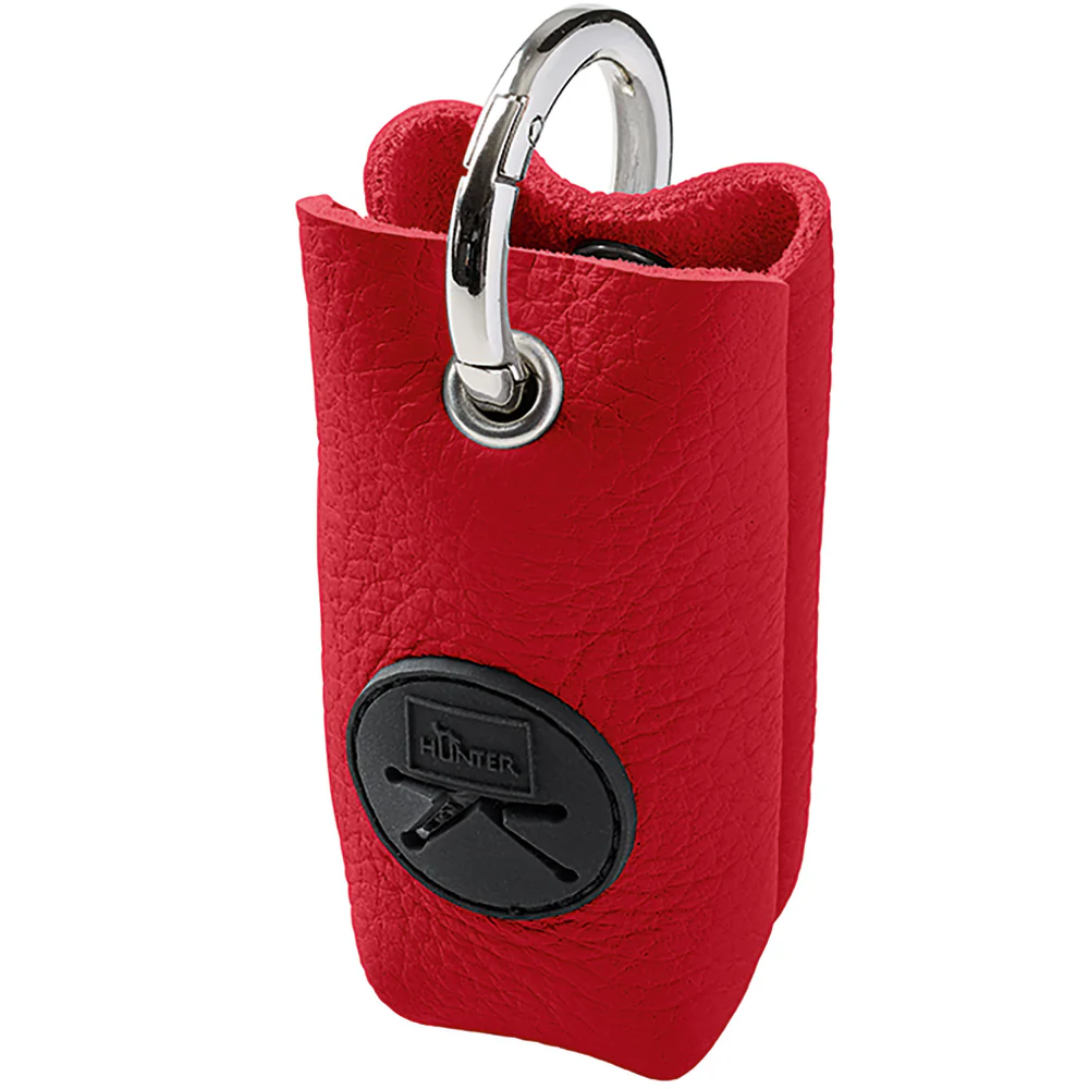 Love - Poopbag dispenser Cowleather red