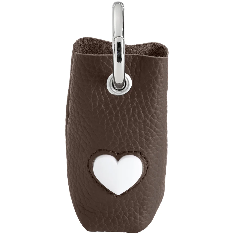 Poopbag dispenser Love	Cowleather brown